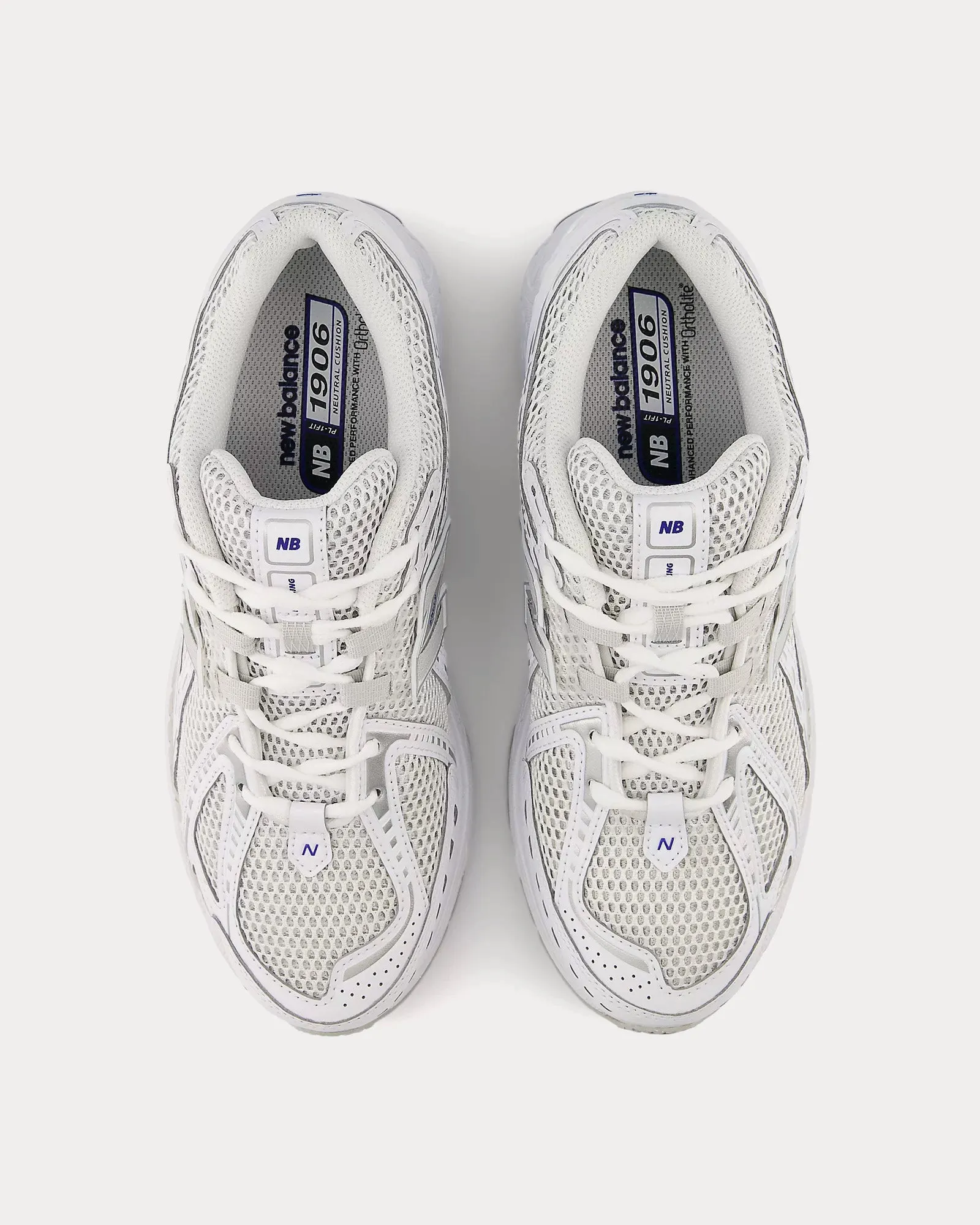 1906r White / Team Royal / Silver Metallic Low Top Sneakers