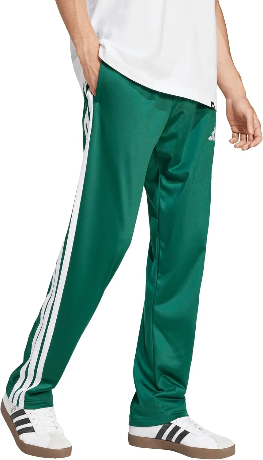 adidas Men's 3-Stripes Tricot Opem Hem Track Pants