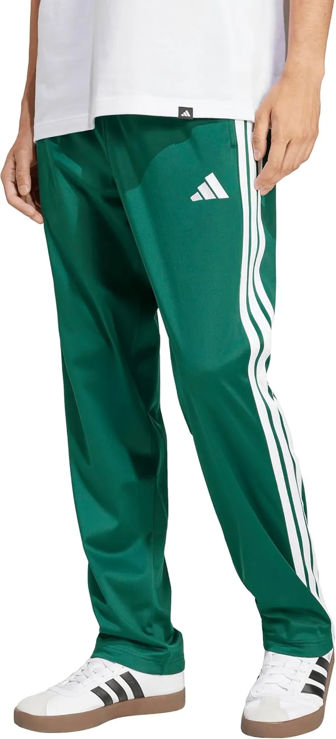 adidas Men's 3-Stripes Tricot Opem Hem Track Pants