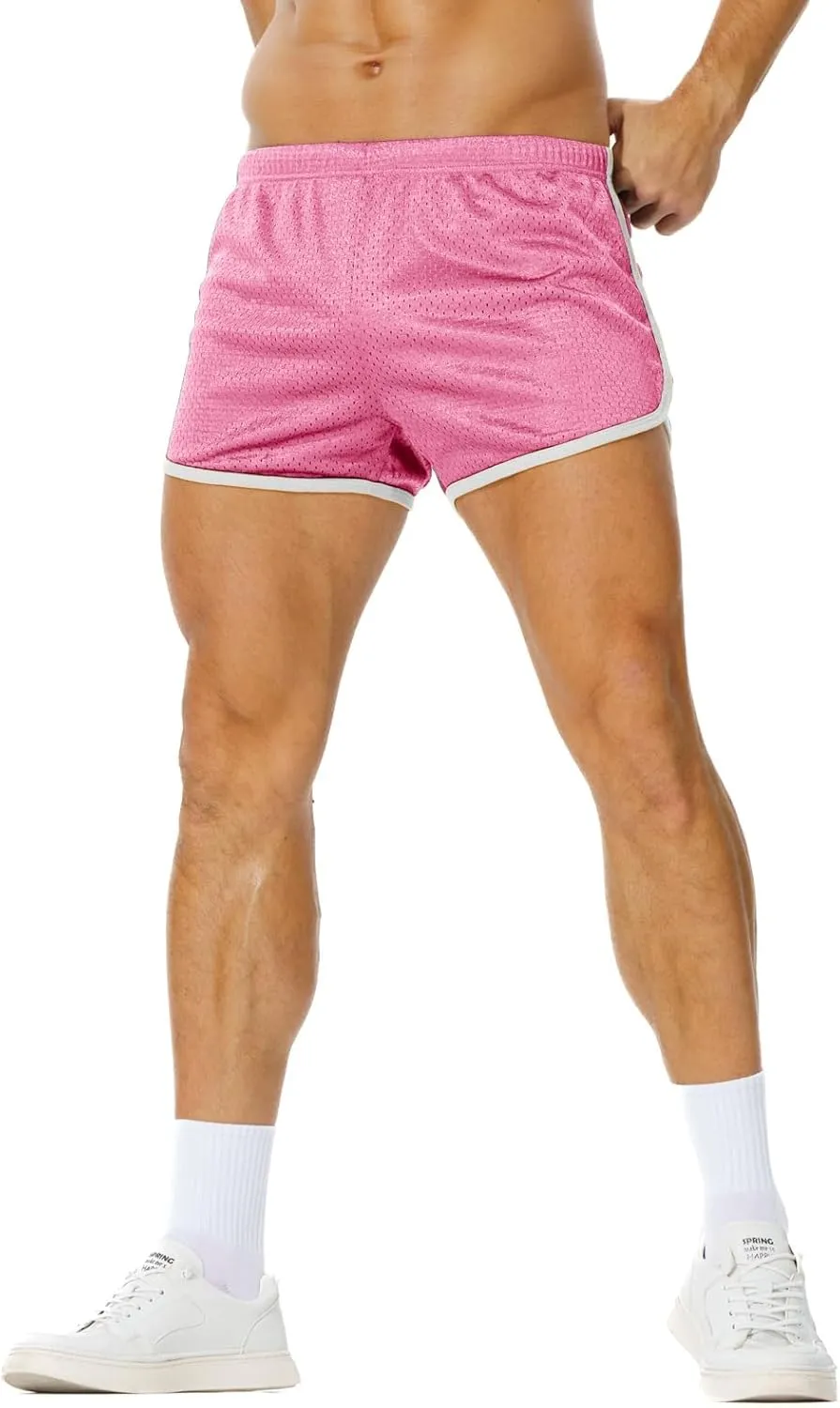 AIMPACT Mens Running Shorts Breathing Workout Gym Booty Short Shorts Sexy