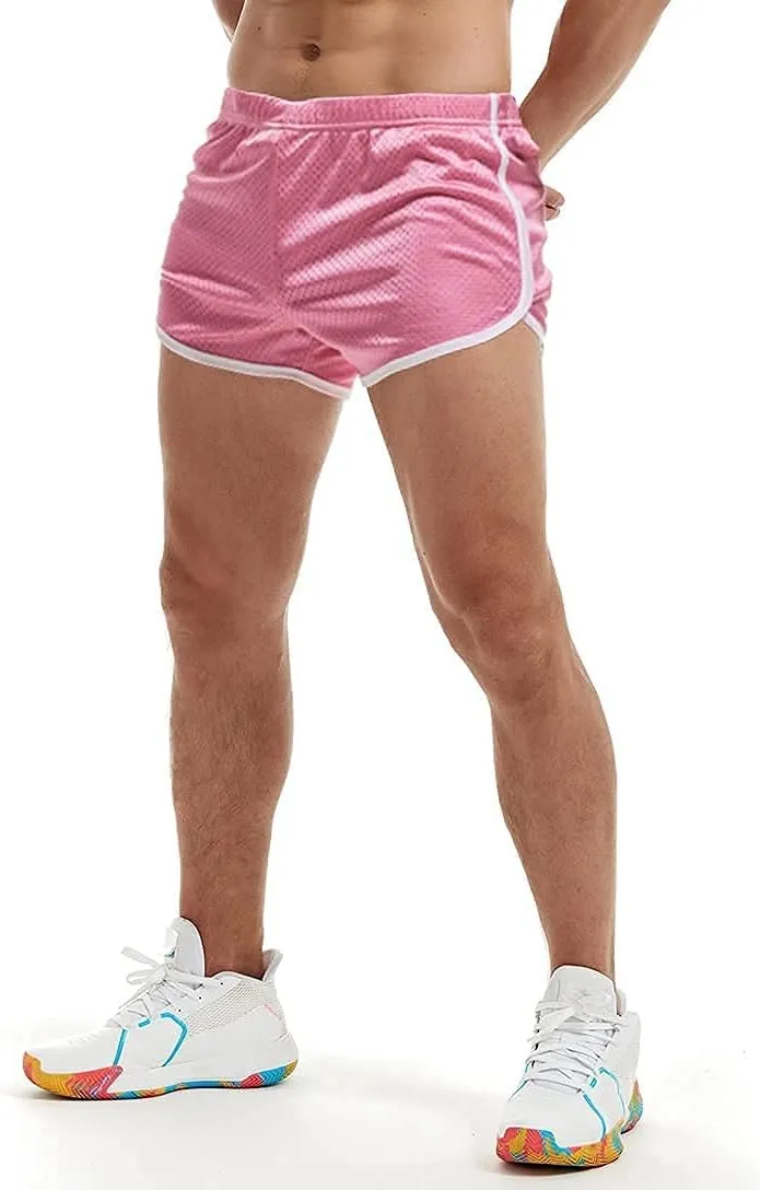 AIMPACT Mens Running Shorts Breathing Workout Gym Booty Short Shorts Sexy