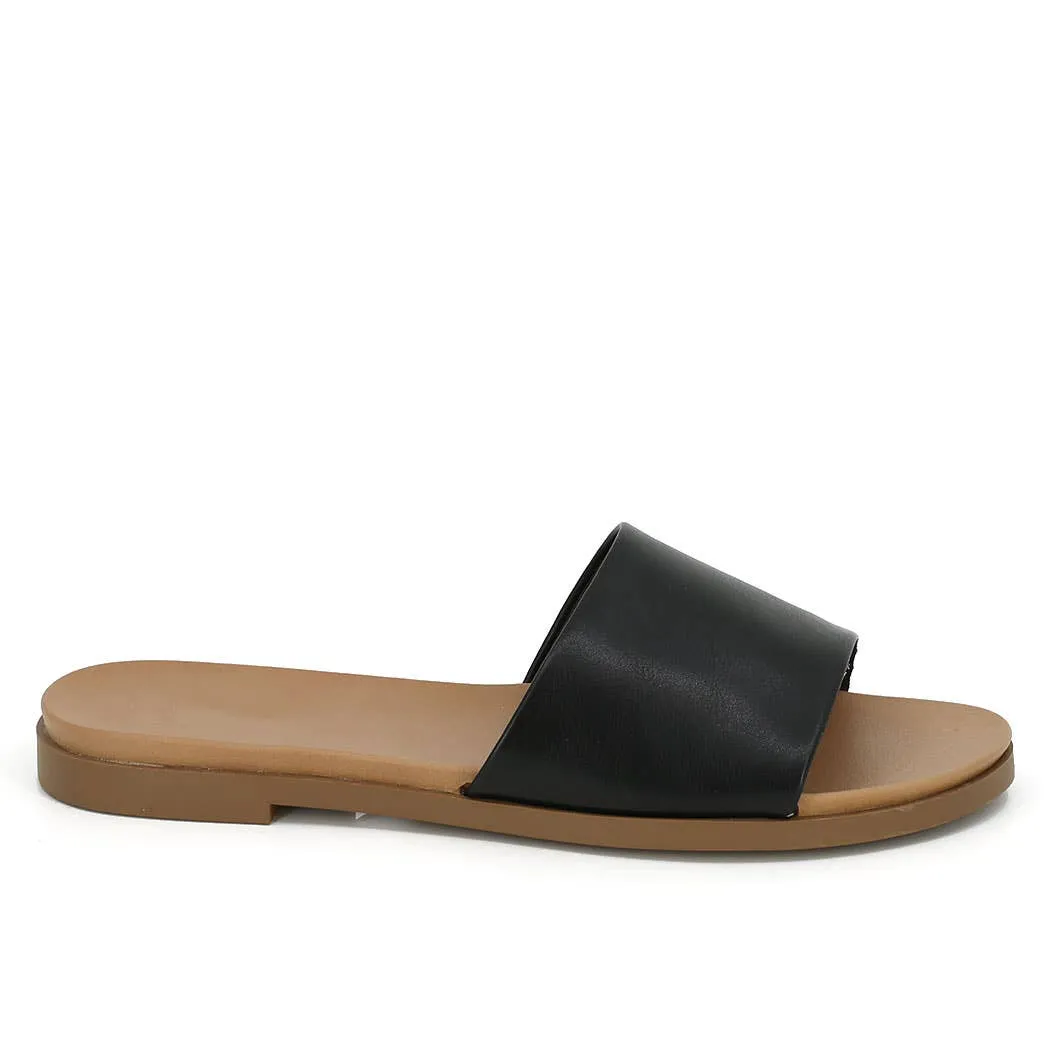 Basic Flat Sandal Black