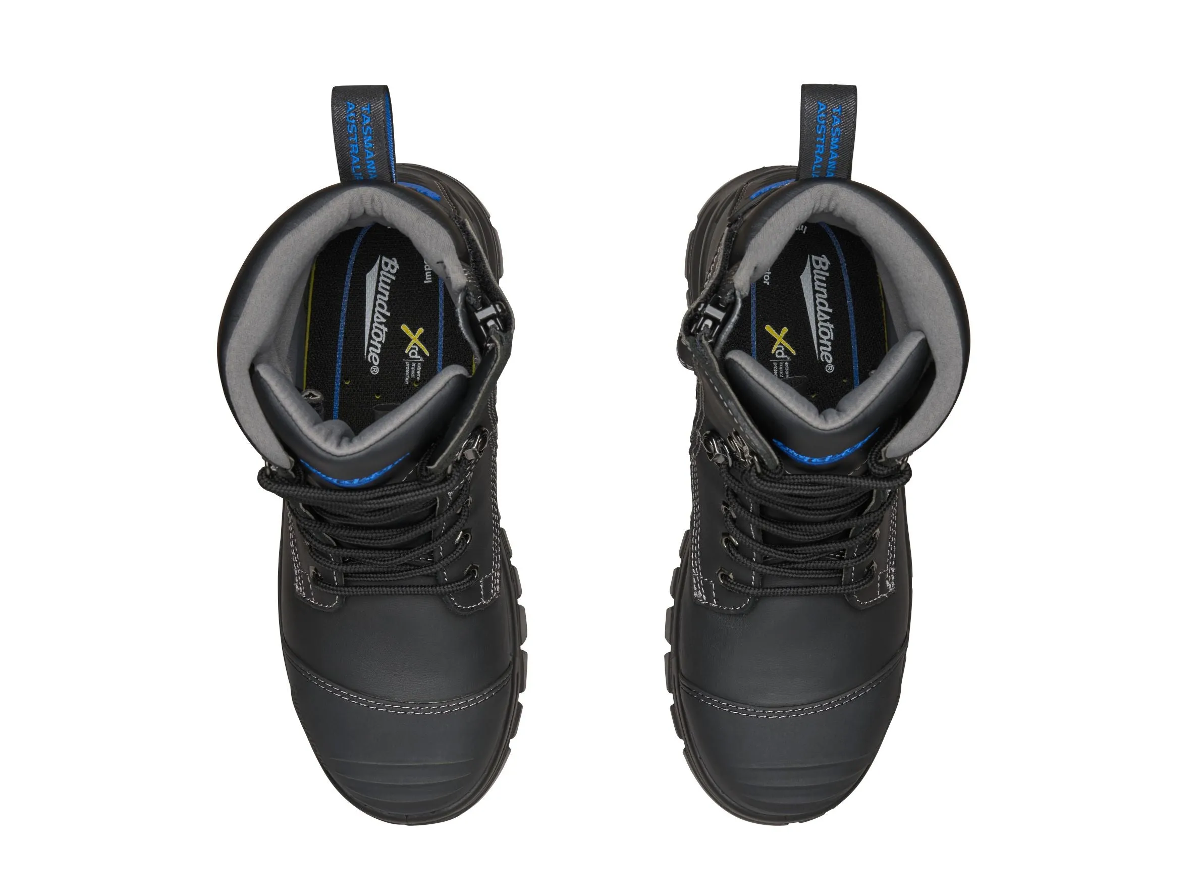 Black Platinum Quality Water-Resistant Zip Ankle Safety Boot