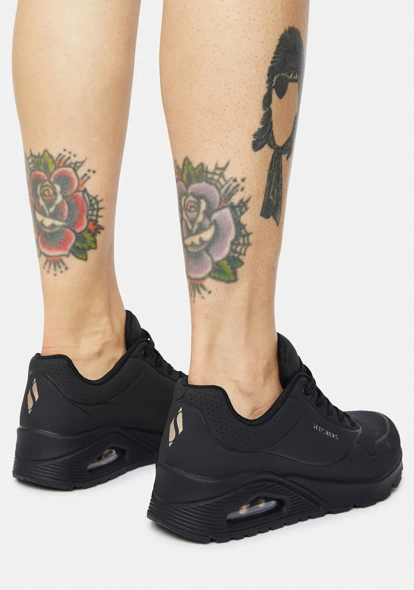Black Stand On Air Uno Sneakers