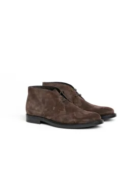 Brown Suede Desert Ankle Boots