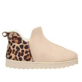 Butterfly Ankle Sleeper Boots - Nude