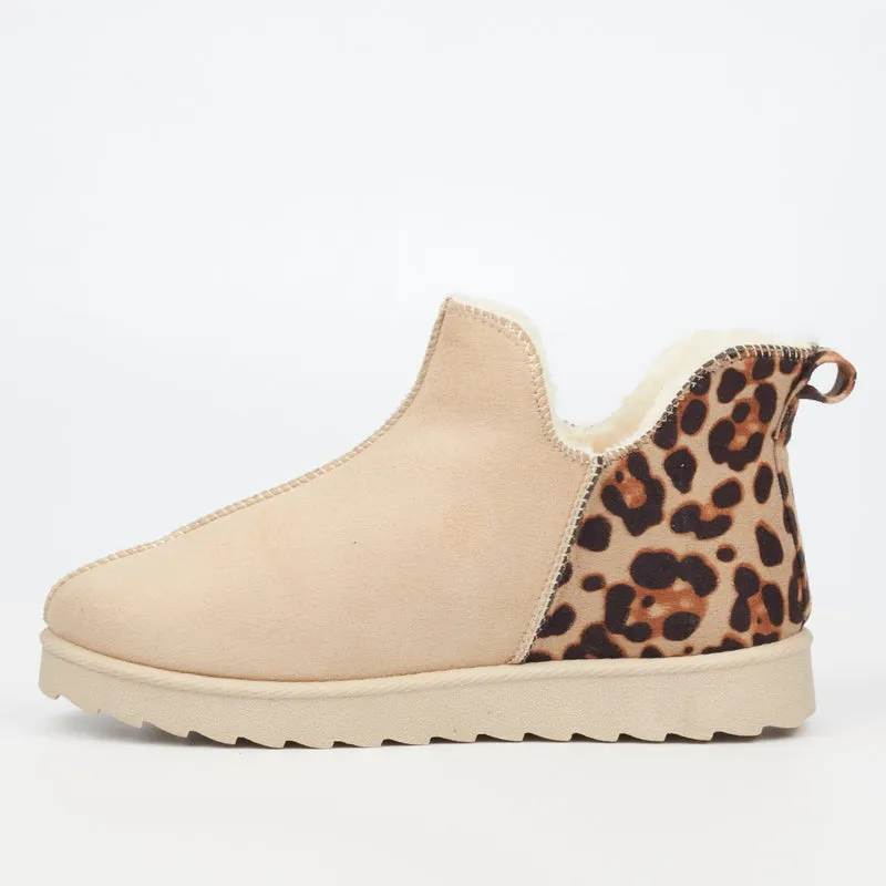 Butterfly Ankle Sleeper Boots - Nude