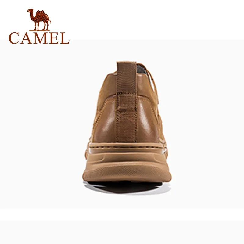 CAMEL Men's Genuine Leather Shoes Men Fashion Casual Sports Shoes