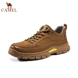 CAMEL Men's Genuine Leather Shoes Men Fashion Casual Sports Shoes