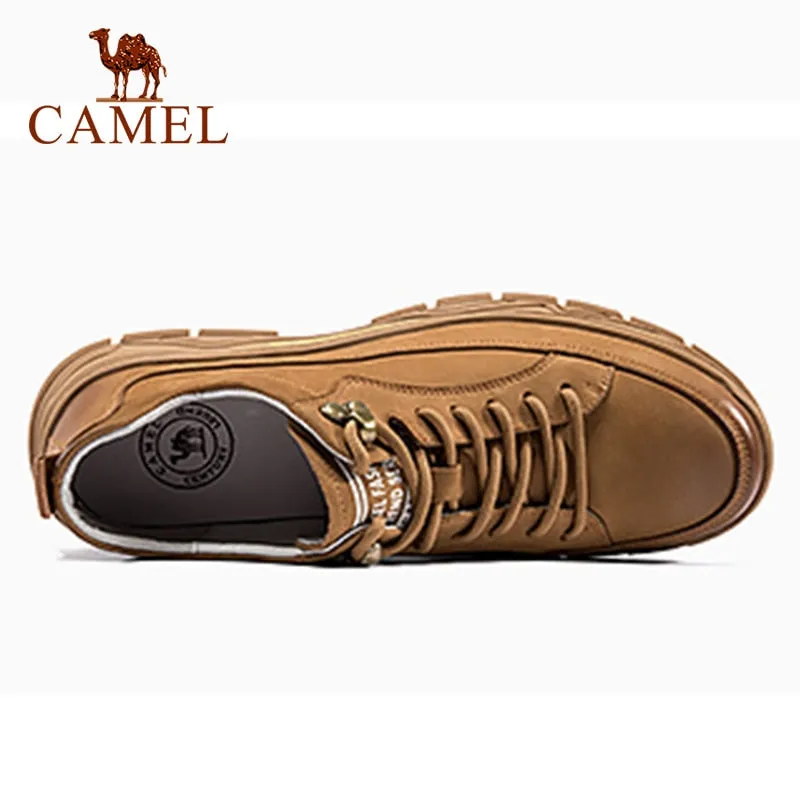 CAMEL Men's Genuine Leather Shoes Men Fashion Casual Sports Shoes