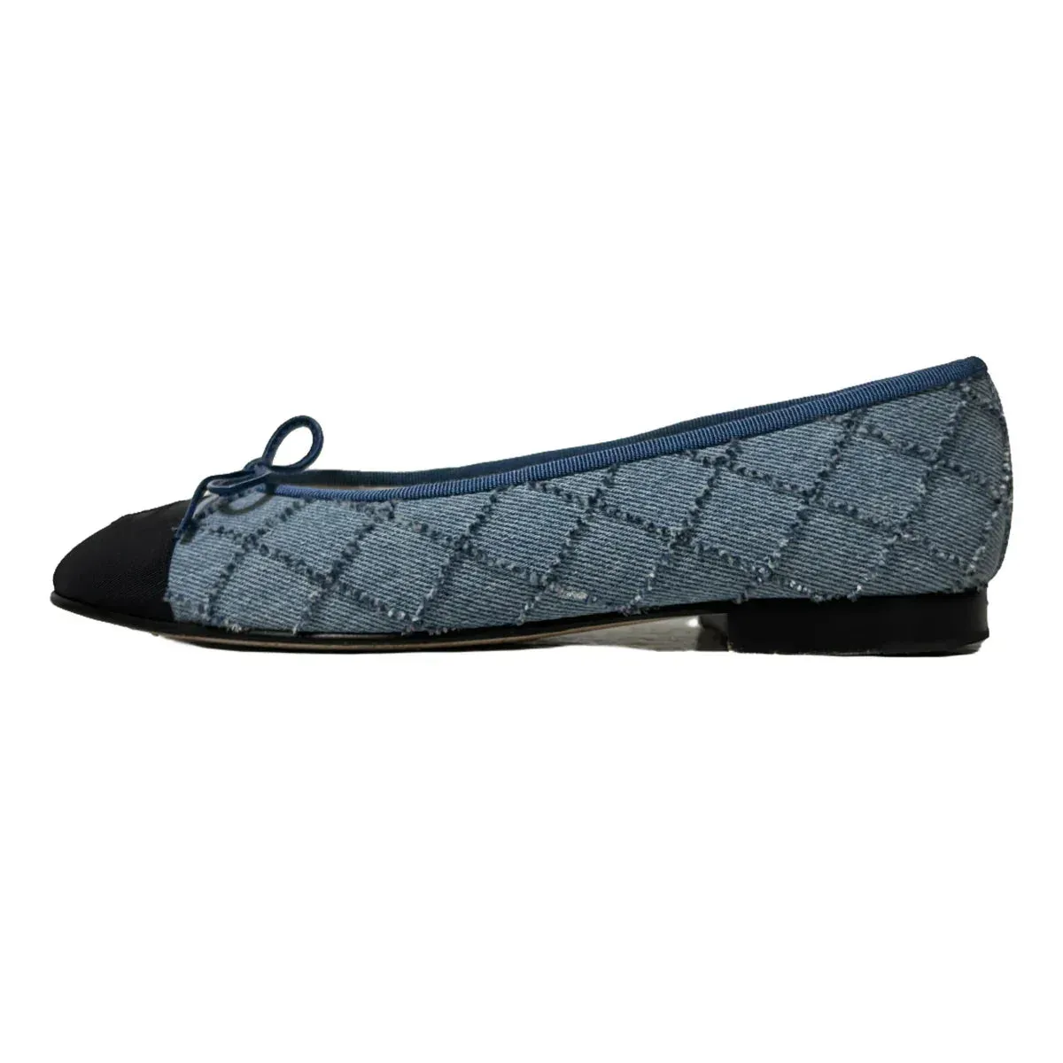 Chanel Denim Ballet Flats