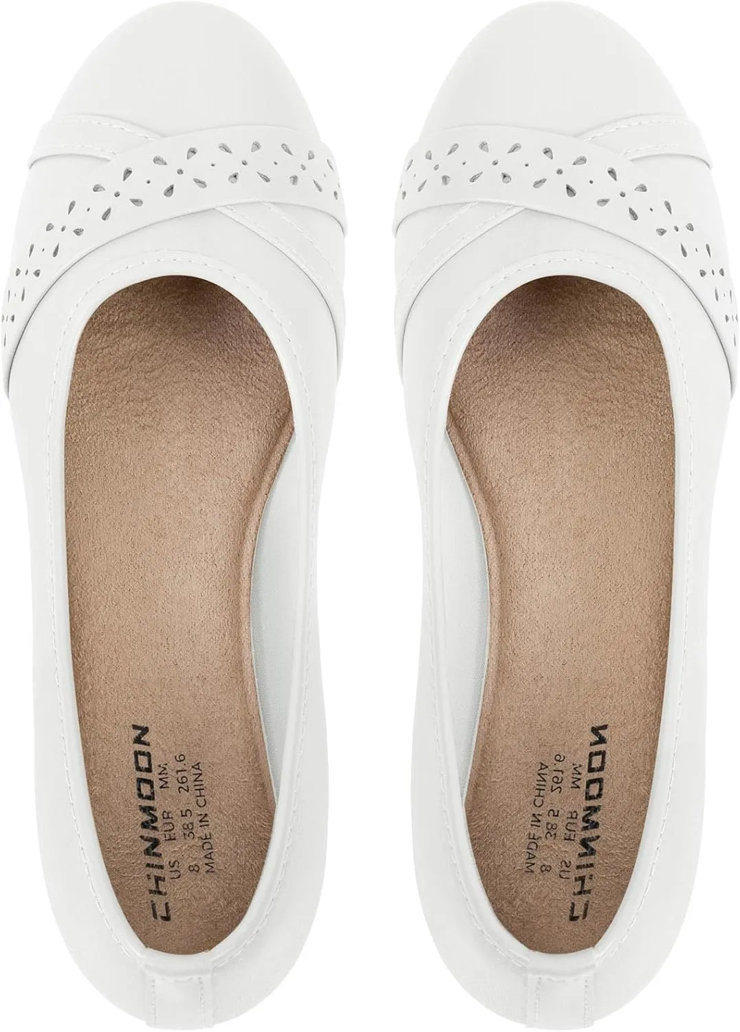 CHINMOON Women's Ballet Flats Comfortable Dressy Walking Dress Casual Shoes