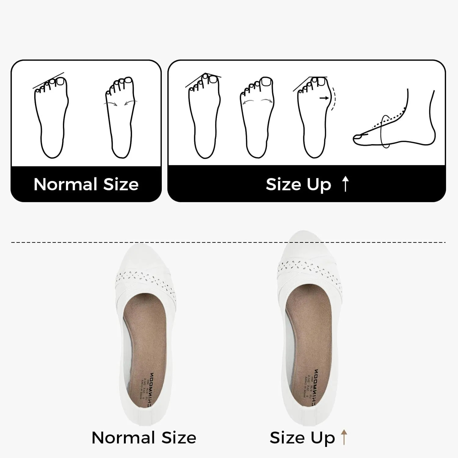CHINMOON Women's Ballet Flats Comfortable Dressy Walking Dress Casual Shoes