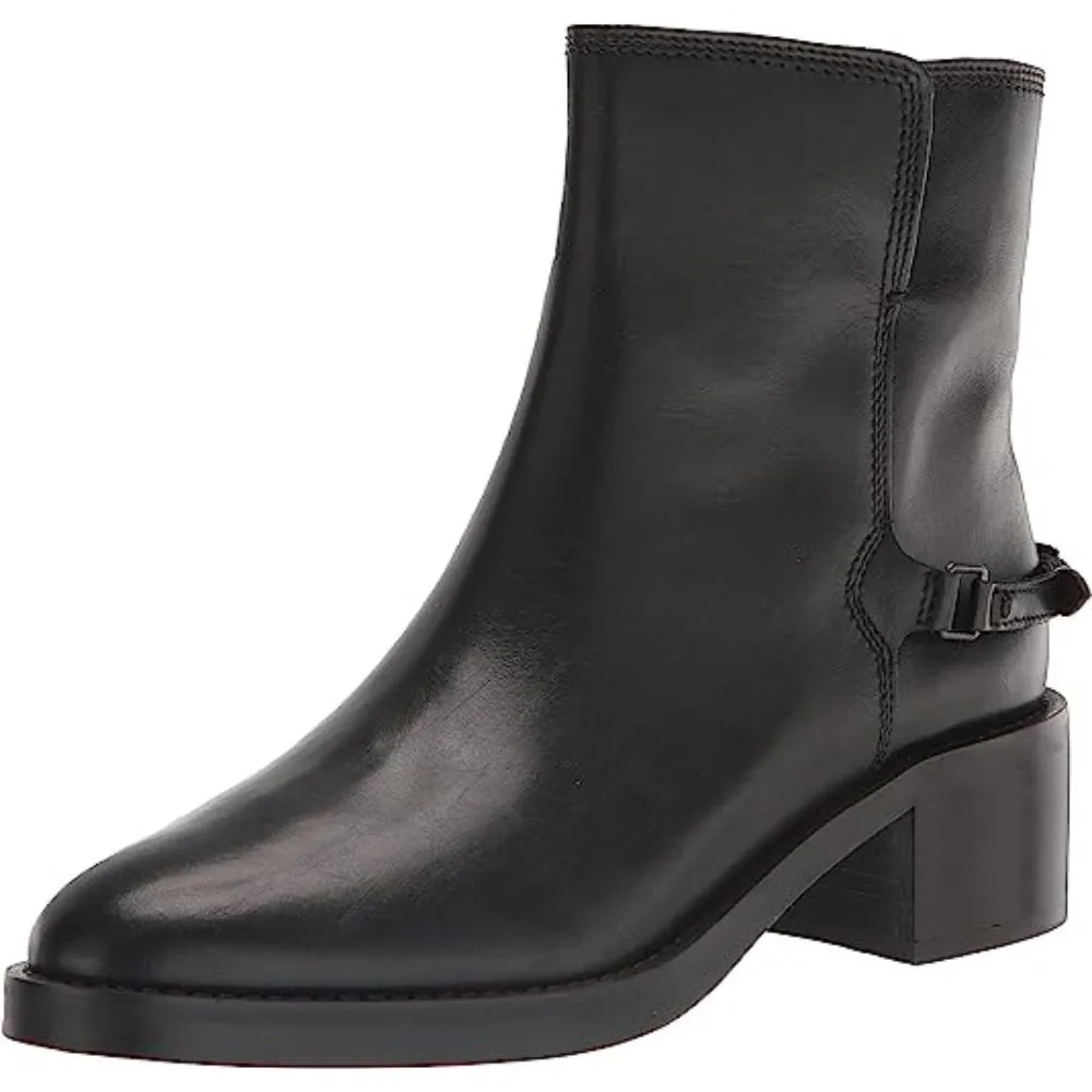 Colt Black Leather Franco Sarto Ankle Boots