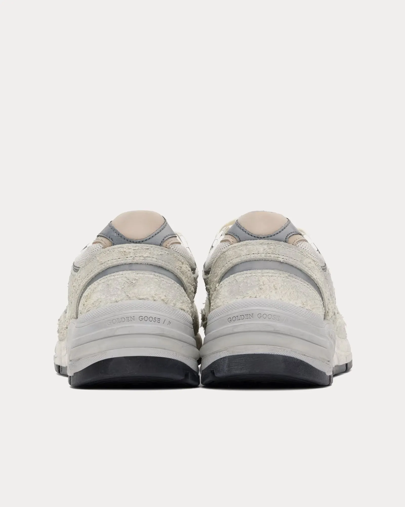 Dad-Star Running Mesh & Suede Off White / Silver Low Top Sneakers