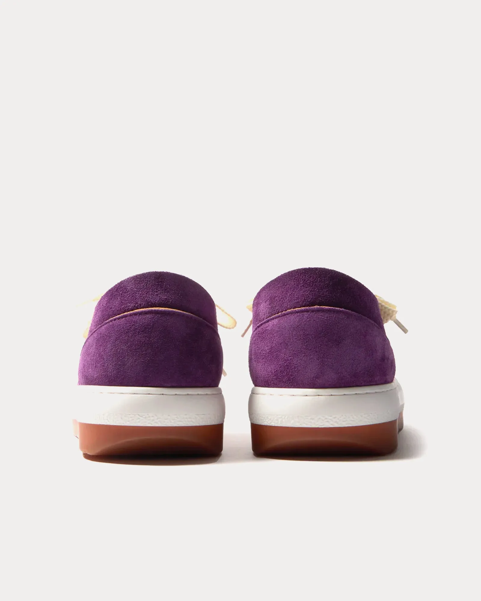 Dreamy Suede Aubergine Low Top Sneakers