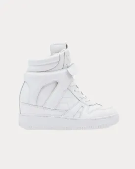 Ellyn Leather White High Top Sneakers