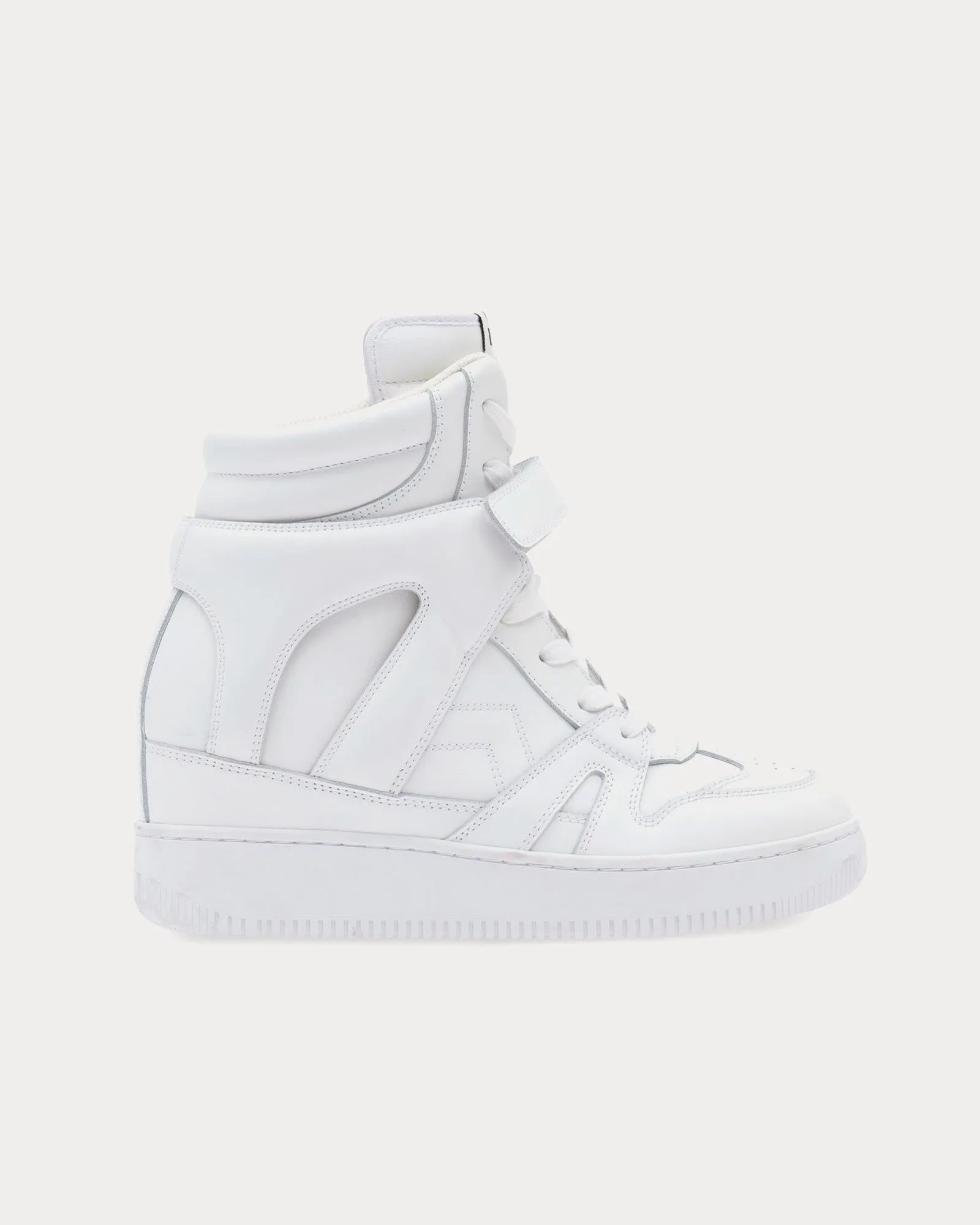 Ellyn Leather White High Top Sneakers