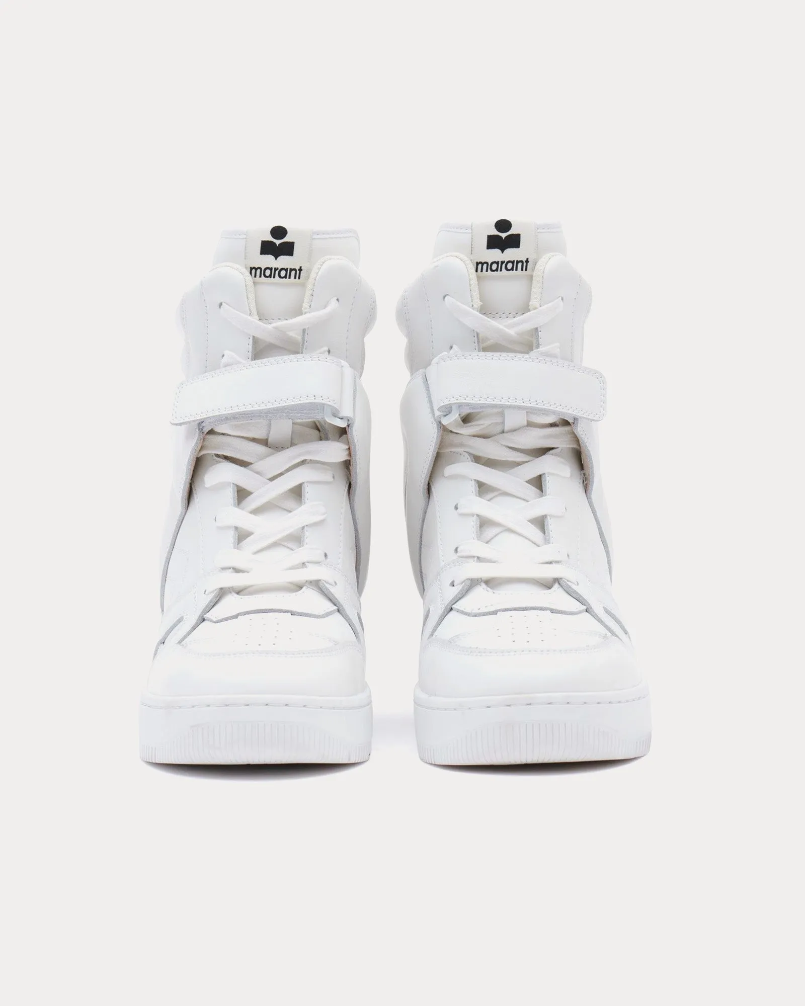 Ellyn Leather White High Top Sneakers