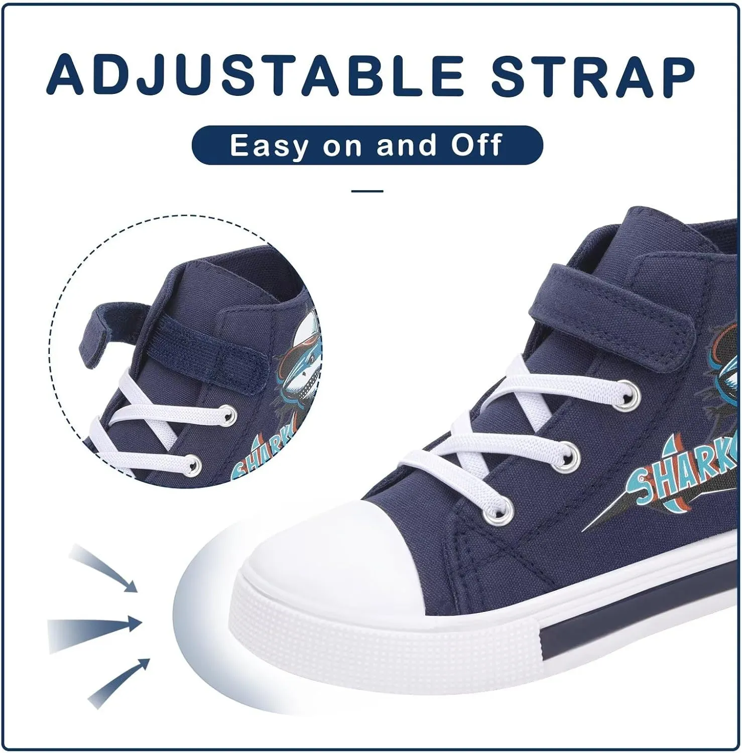 EUXTERPA Kids Toddler Sneakers Light Up Flashing Shoes Girls Boys Easy Fasten High Top Walking Canvas Sneaker