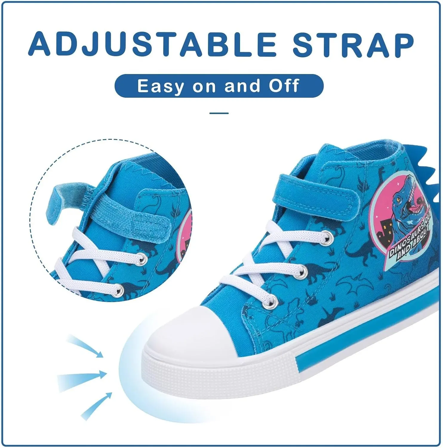 EUXTERPA Kids Toddler Sneakers Light Up Flashing Shoes Girls Boys Easy Fasten High Top Walking Canvas Sneaker