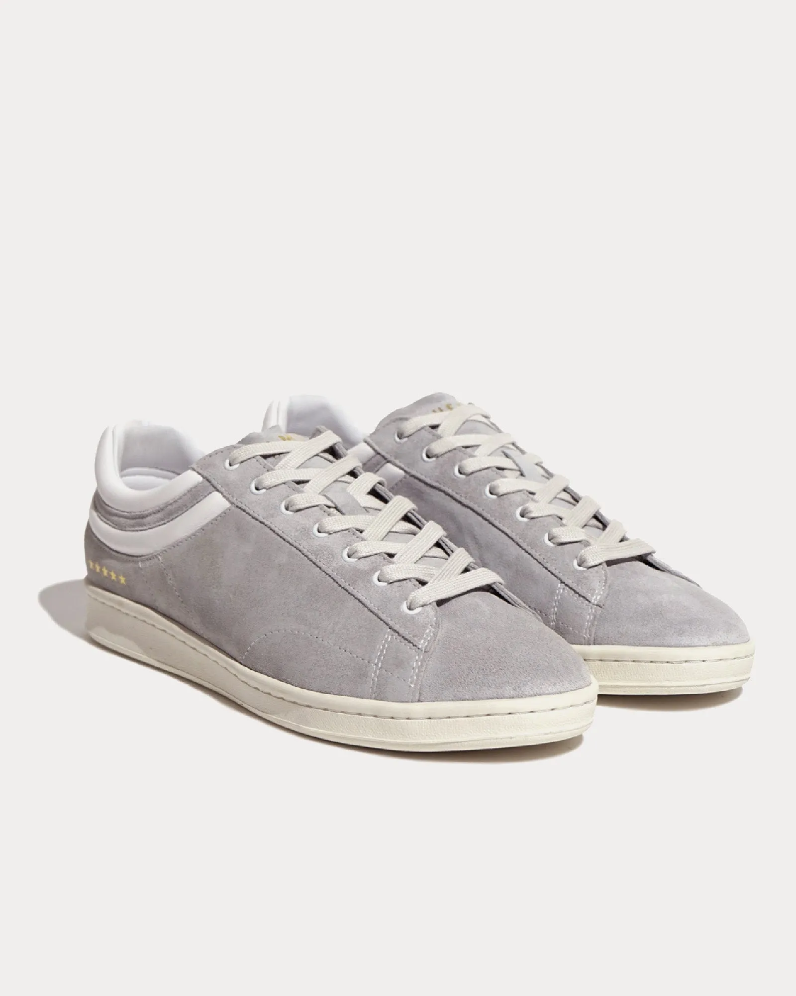 Flying Ace Suede Grey / White Low Top Sneakers