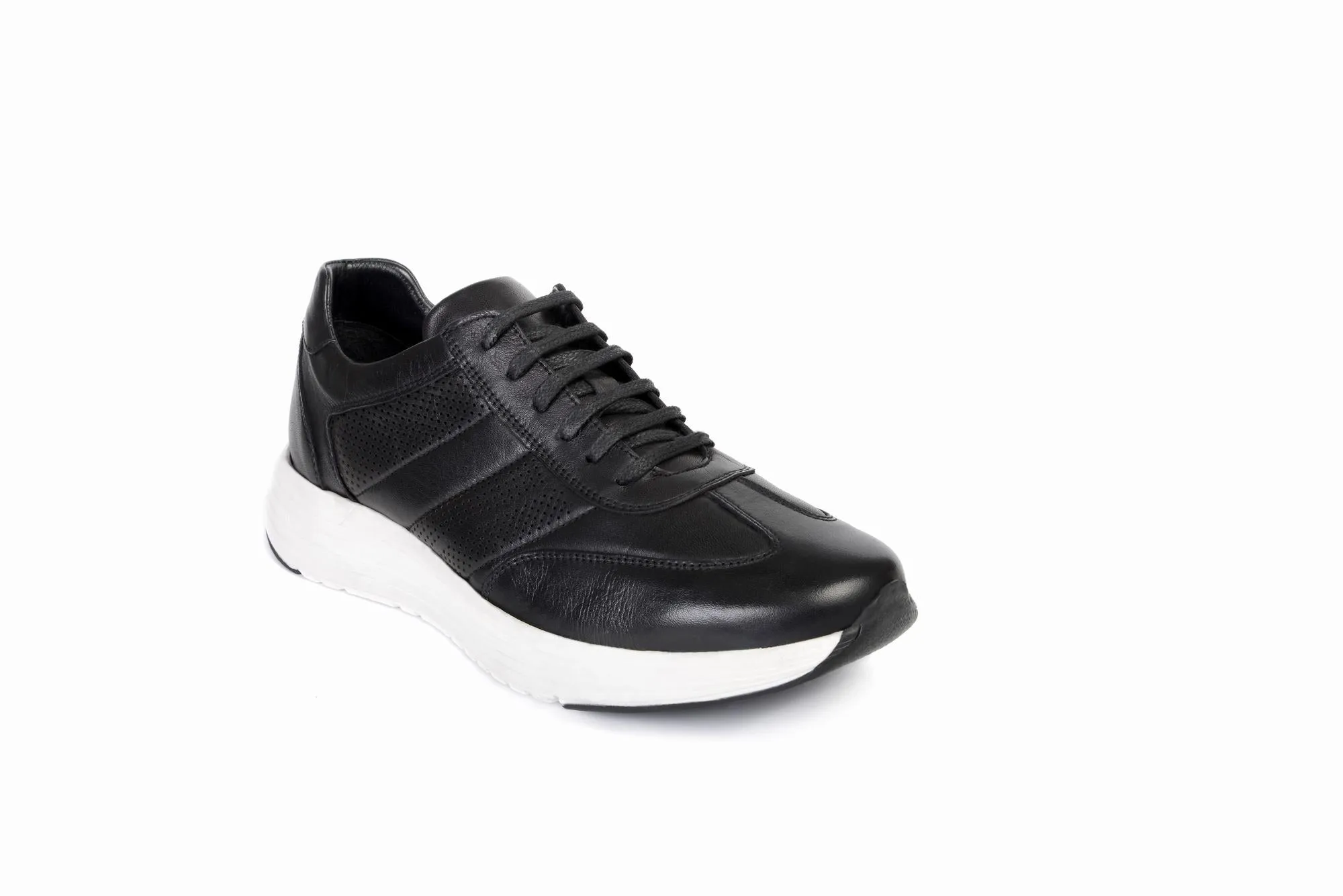 FOOT FEDERATION CITY LACE-UP SNEAKER MENS SHOE BLACK