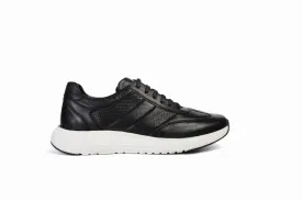FOOT FEDERATION CITY LACE-UP SNEAKER MENS SHOE BLACK