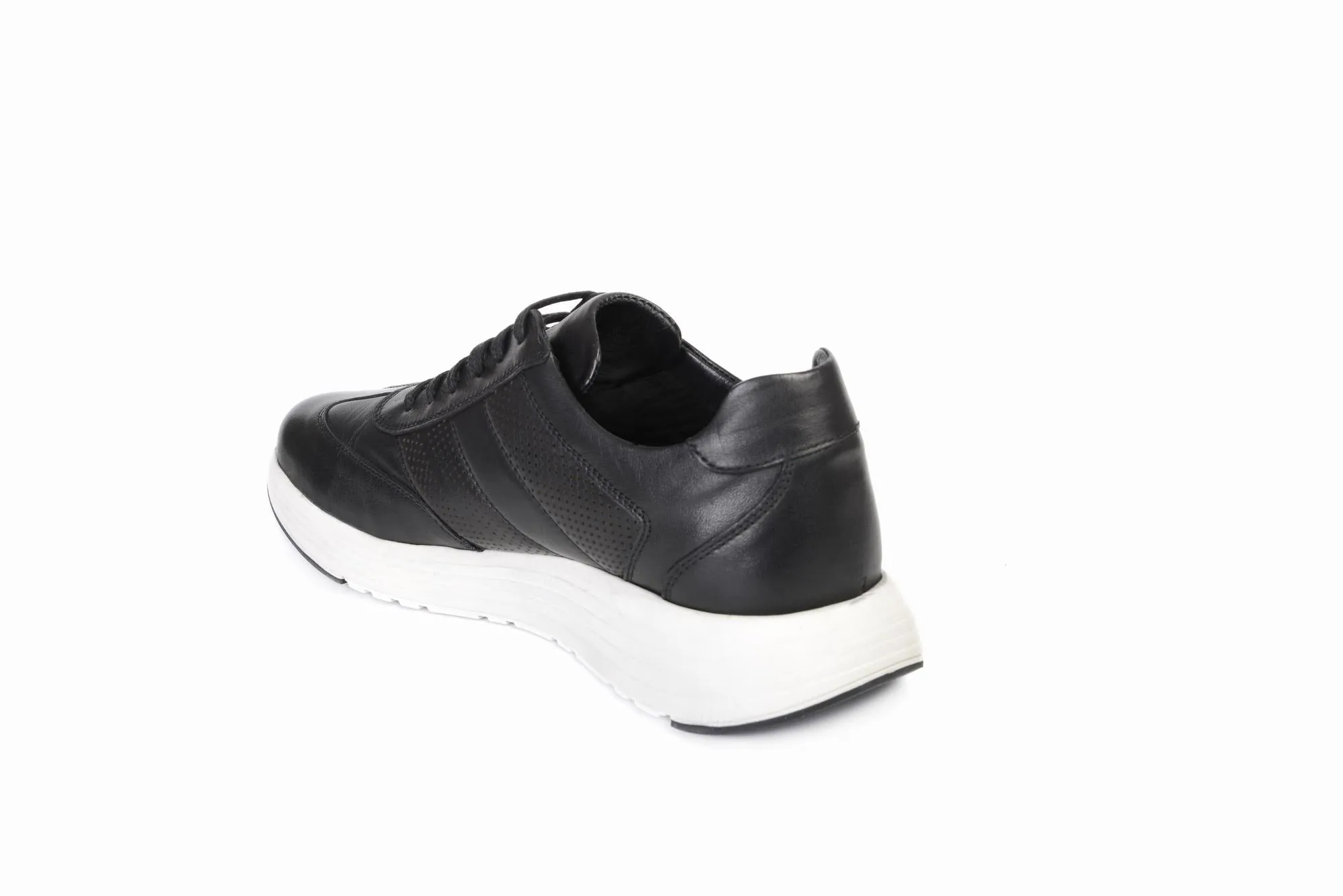 FOOT FEDERATION CITY LACE-UP SNEAKER MENS SHOE BLACK