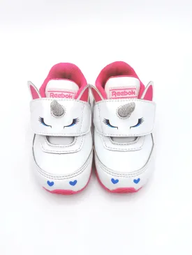 GIRL SIZE 5 TODDLER - REEBOK, Unicorn Running Shoes EUC B2