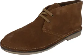 Hush Puppies Mens Tan 2 Eyelet Real Suede Desert Boots