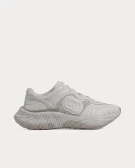 Interlocking G Leather Grey Low Top Sneakers