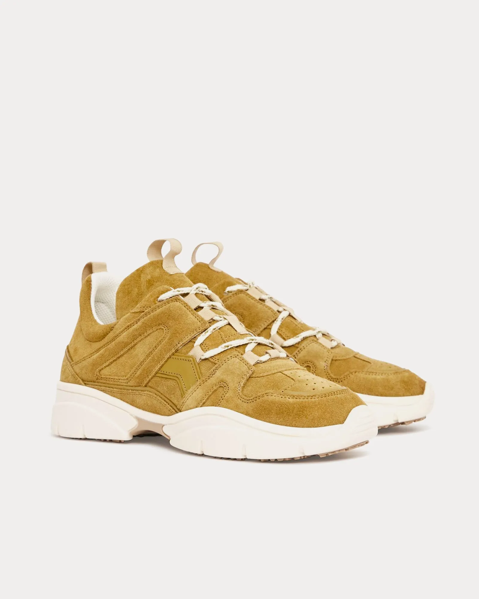 Kindsay Leather Taupe Low Top Sneakers