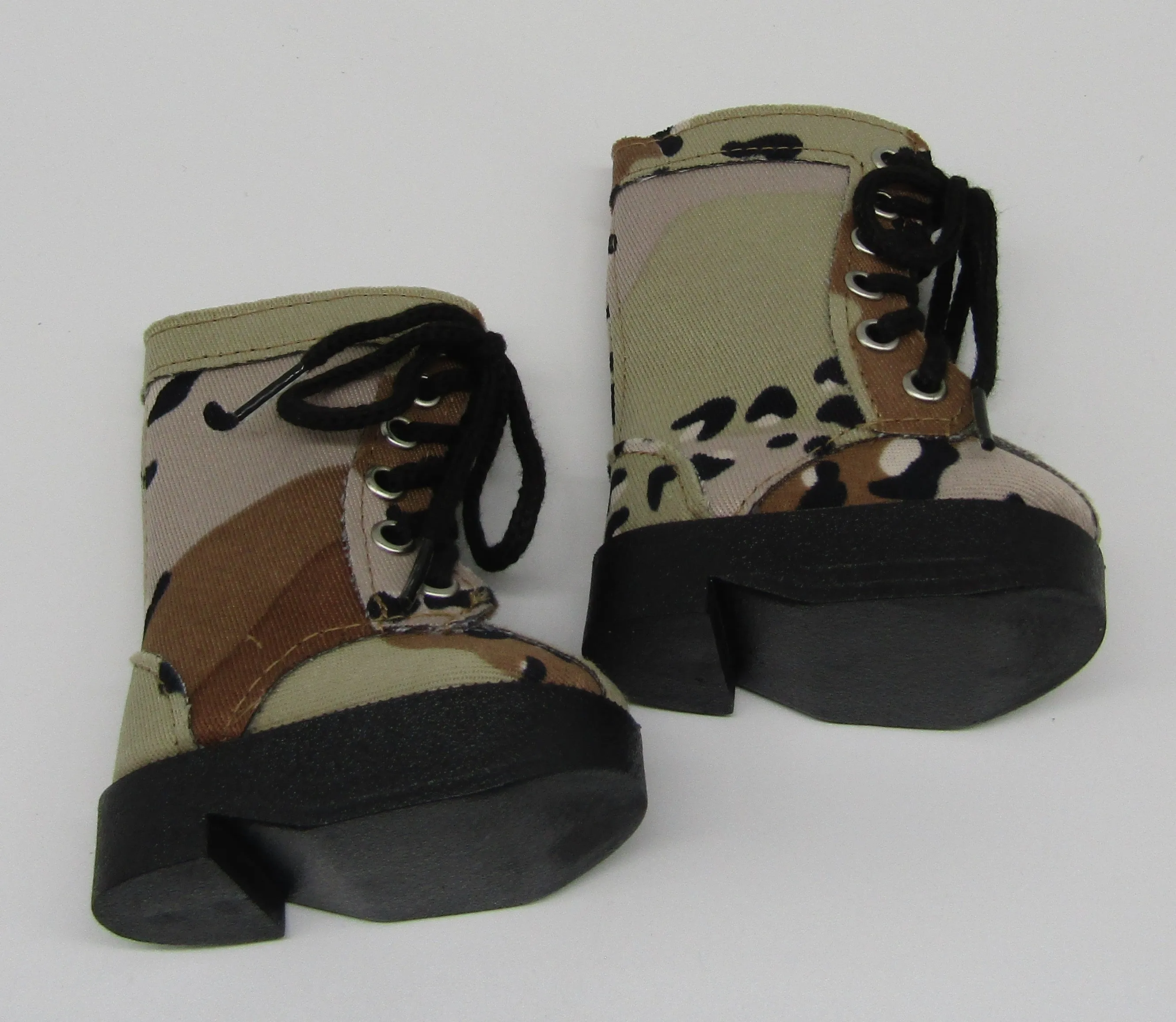 Lace-up High-Top Desert Camo Boots 18 inch Doll