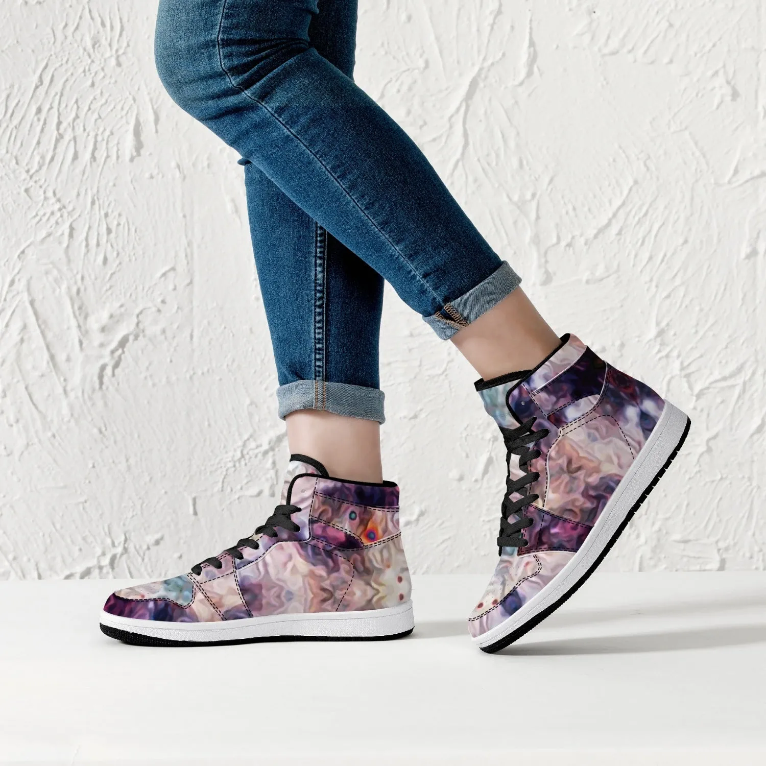 Medusa Psychedelic Split-Style High-Top Sneakers