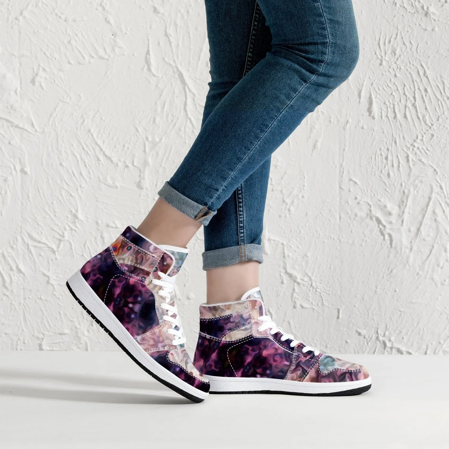 Medusa Psychedelic Split-Style High-Top Sneakers