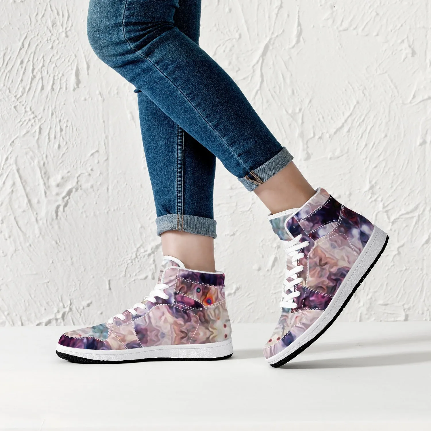 Medusa Psychedelic Split-Style High-Top Sneakers