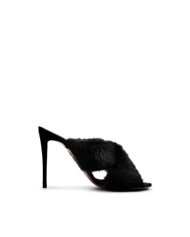 Mink Fur Mule