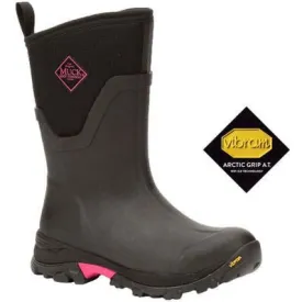 Muck Women's Arctic Ice Vibram Waterproof Terrain Mid Work Boot -Black- ASVMA404