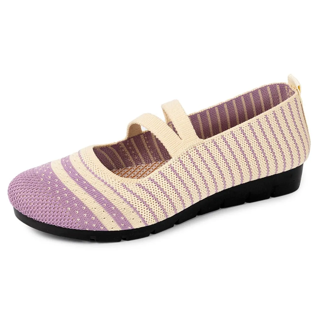 Nanccy Weaving Breathable Loafers  Comfortable Walking Casual Flats Shoes WF12