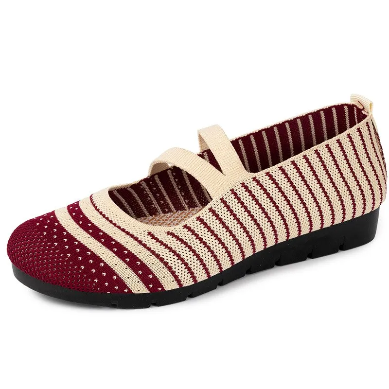 Nanccy Weaving Breathable Loafers  Comfortable Walking Casual Flats Shoes WF12
