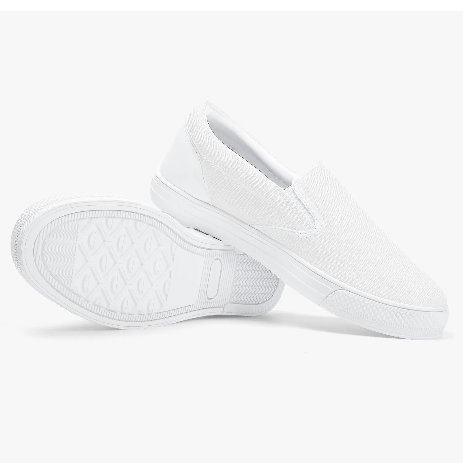 Officially Sexy Green Laser Classic Slip-On Shoes - White/Black