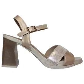 Pitillos Block Heeled Sandals - 5182 - Gold