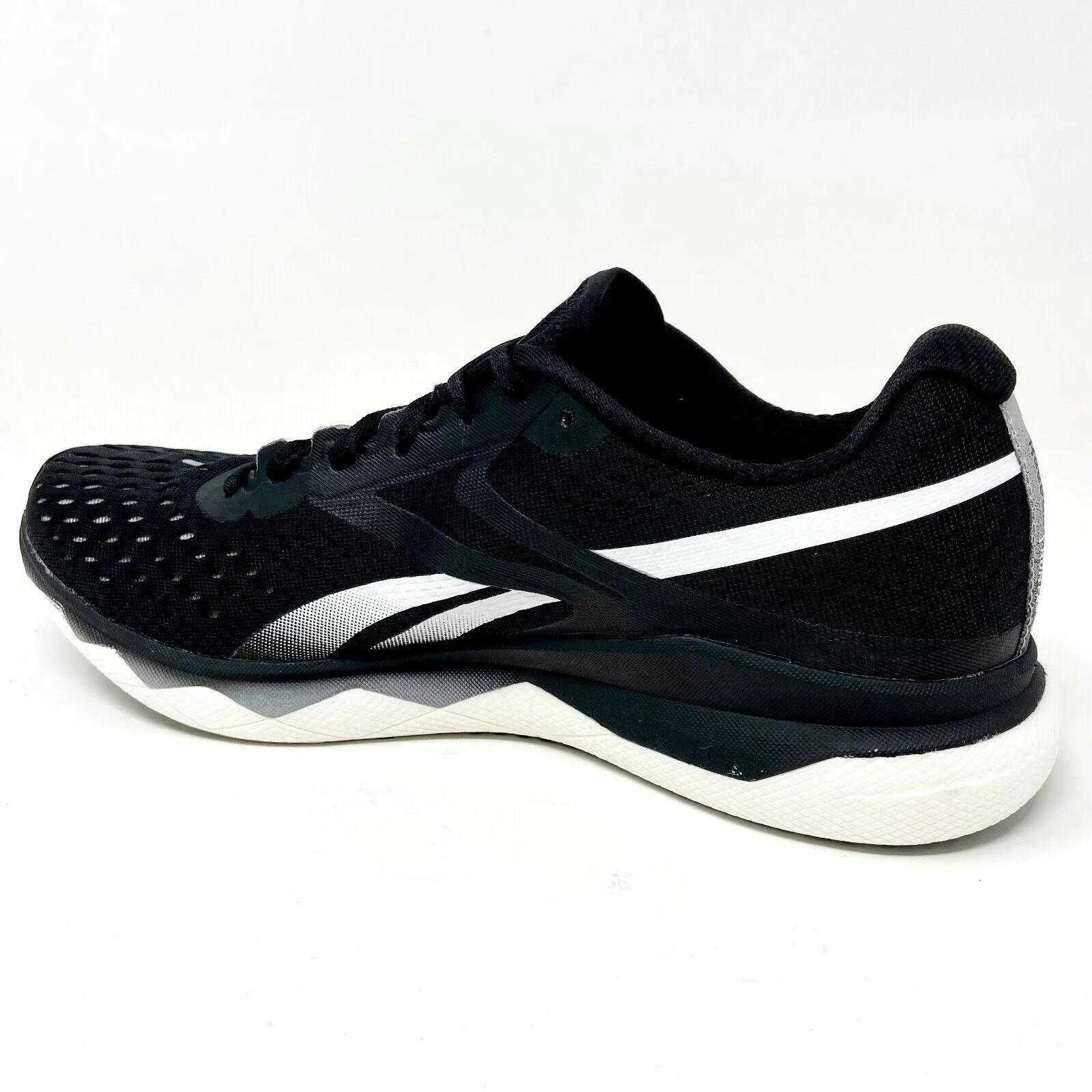 Reebok Floatride Run Fast 2.0 Black White Mens Size 8.5 Running Shoes EG1746