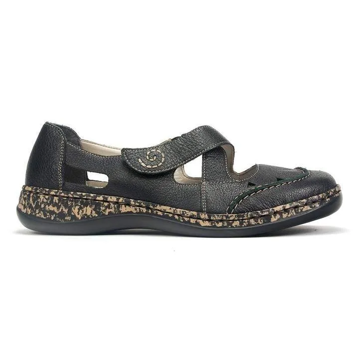 Rieker Women's Daisback Mary Janes- Black