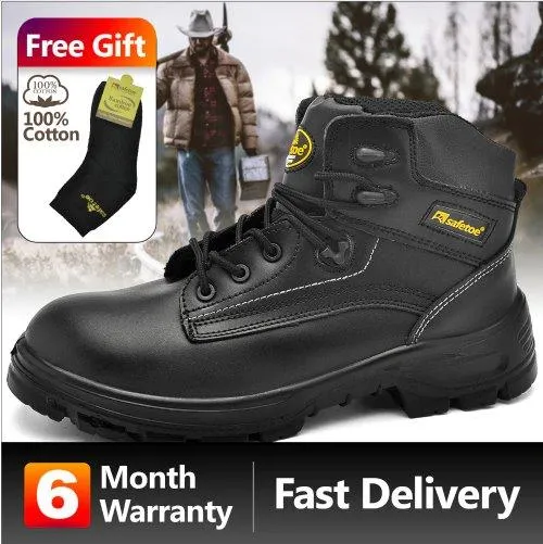 Tactical Dudes Mens' Steel Toe Boots Black