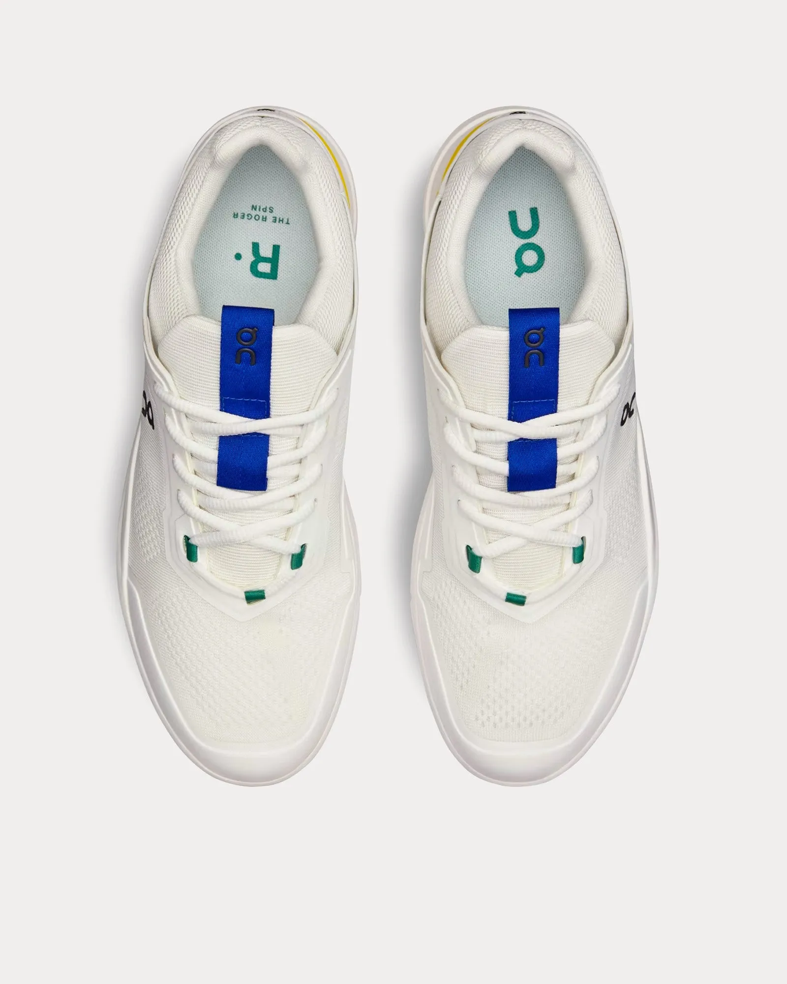 The Roger Spin Undyed-White / Yellow Low Top Sneakers