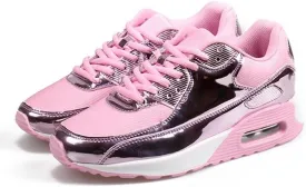 Women's Wedge Platform Sneakers Fashion Ladies Lace Up Hidden High Heel Lightweight Walking Shoes Comfort Non Slip Athletic Running Sports Shoes for Outdoor Climbing Hiking